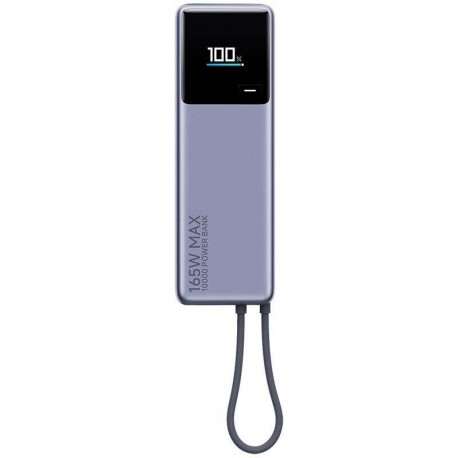 XIAOMI POWERBANK 10000MAH 165W GRIS CABKE INTEGRADO