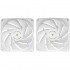 MARS GAMING VENTILADOR INTERNO MFNCLX2 BLANCO X2 12CM
