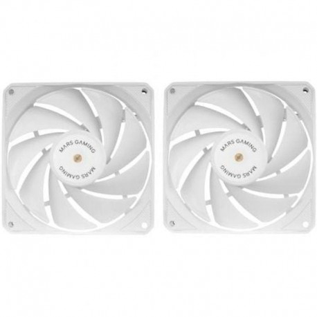 MARS GAMING VENTILADOR INTERNO MFNCLX2 BLANCO X2 12CM
