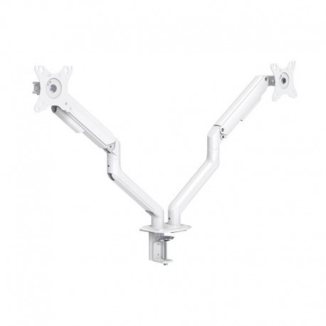 TOOQ SOPORTE DE 2 MONITORRES PARA MESA BLANCO
