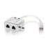 EQUIP ADAPTADOR RJ45 CAT5e 1 MACHO A 2 HEMBRAS