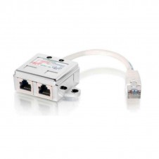 EQUIP ADAPTADOR RJ45 CAT5e 1 MACHO A 2 HEMBRAS