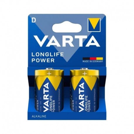 VARTA PILA ALCALINA LONGLIFE POWER D LR20 pack 2ud