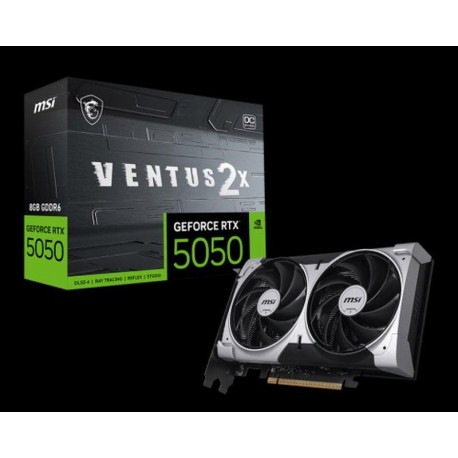 MSI TARJETA GRAFICA RTX 5050 8G VENTUS 2X OC NVIDIA 8 GB GDDR6