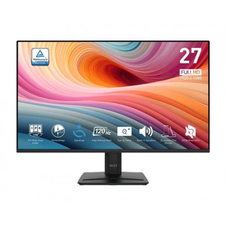 MSI MONITOR MP275 27 NEGRO HDMI/ DP / VGA / 4MS/ 120HZ / VESA