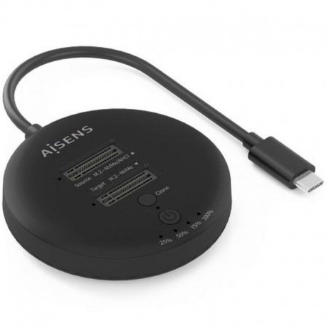 AISENS DOCKING PARA SSD USB 3.2 GEN2 M.2 NMVE ASDS-2M2N05-BK GRIS