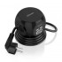 AISENS REGLETA CON INTERRUPTOR 3 TOMAS NEGRO 2 USB Tipo-C/ 2 USB/ Cable 1.4m