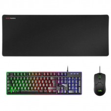 MARS GAMING PACK MCPXBES NEGRO TECLADO H-MECH/ RATON OPTICO/ ALFOMBRILLA - NEGRO