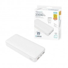 PLATINET POWERBANK 20.000mAh 20W CARGADOR + CABLE 1M BLANCO