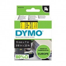 DYMO CINTA LAMINADA 40918 LM D1 9x7 NEGRO/AMARILLO 9mmx7m Negro/amarillo