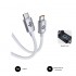 SUBBLIM CABLE USB-C MACHO A USB-C MACHO 60W 1M BLANCO