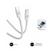 SUBBLIM CABLE USB-C MACHO A USB-C MACHO 100W 2M BLANCO