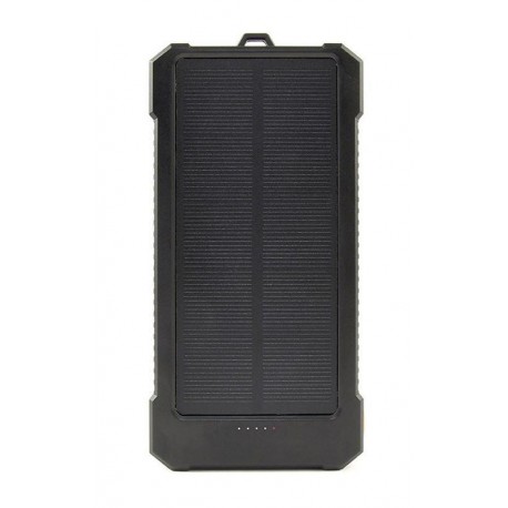 GEMBIRD POWERBANK 10000MAH SOLAR POWERBANK NEGRA