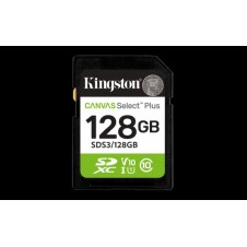 KINGSTON TARJETA SD 128GB SDXC CANVAS SELECT PLUS GEN 3