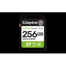 KINGSTON TARJETA SD 256GB SDXC CANVAS SELECT PLUS GEN 3
