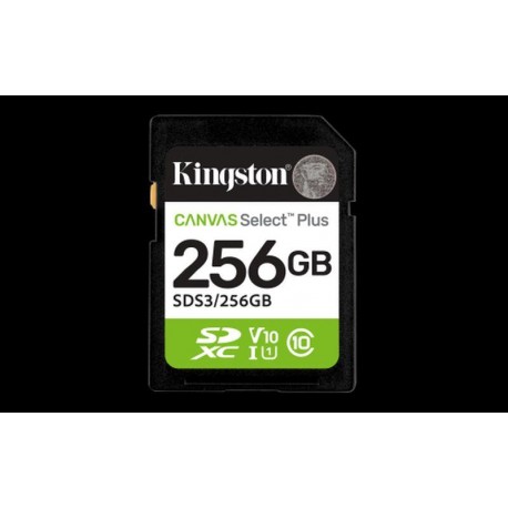 KINGSTON TARJETA SD 256GB SDXC CANVAS SELECT PLUS GEN 3