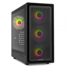 NOX CARCASA HYPERFLOW HUMMER AERO ARGB NEGRO USB 3.0 TYPE C ATX/M-ATX /ITX