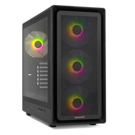 NOX CARCASA HYPERFLOW HUMMER AERO ARGB NEGRO USB 3.0 TYPE C ATX/M-ATX /ITX