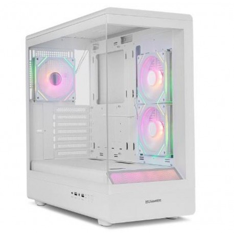 NOX CARCASA FRAMELESS HUMMER SIGNAL ARGB BLANCA USB TYPE C ATX/mATX