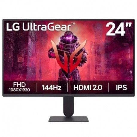 LG MONITOR ULTRAGEAR 24G411A-B 23.7 FHD 144HZ IPS NEGRO DP / HDMI / 1MS / VESA