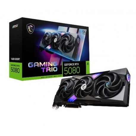 MSI TARJETA GRAFICA RTX 5080 16GB GAMING TRIO OC