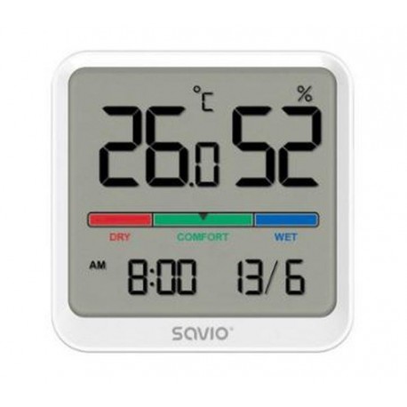 SAVIO SENSOR TEMPERATURA Y HUMEDAD CT-01/W BLANCO