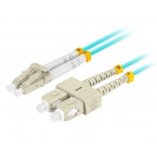 LANBERG LATIGUILLO FIBRA 2M MULTI LC/UPC-SC/UPC DUPLEX OM3 LSZH 3.0MM BL