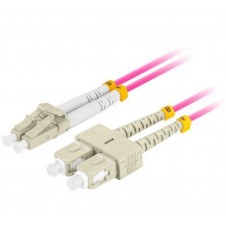 LANBERG LATIGUILLO FIBRA 2M MULTI LC/UPC-SC/UPC DUPLEX OM4 LSZH 3.0MM VL