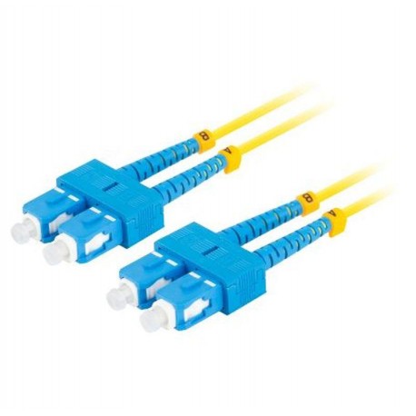 LANBERG LATIGUILLO FIBRA 2M MONO SC/UPC-SC/UPC DUPLEX G657A1 LSZH AMARILLO
