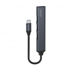 SAVIO HUB USB(C) - 3 X USB(A) 2.0 + 1 X USB(A) 3.1