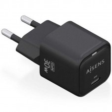 AISENS CARGADOR PARED GAN 30W USB-C ASCH-30W1P019-BK NEGRO