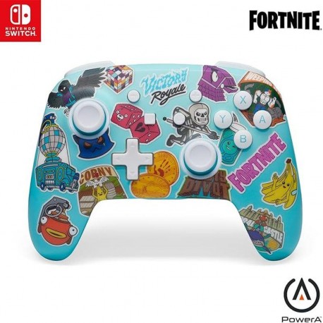 POWER A GAMEPAD SWITCH NSGP0290-01 FORTNITE STICKER MANIA