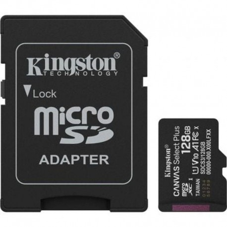 KINGSTON MICRO SD CANVAS SELECT PLUS 128GB SDCS3-128GB CL10 + ADAPT