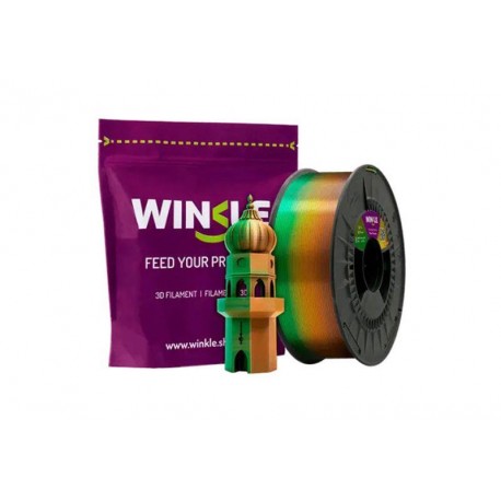 WINKLE FILAMENTO TRICOLOR CHOCOLATE DUBAI PLA SILK 1.75MM 1 KG