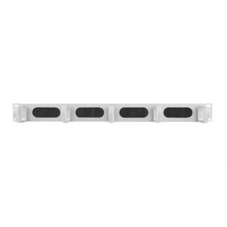 LANBERG ORGANIZADOR DE CABLES 19 CON BRUSH PANEL 5 RINGS- TYPE B 1U GRIS