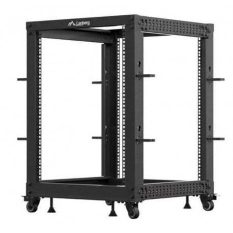 LANBERG ARMARIO RACK 19 15U 600X600 AJUSTABLE HASTA 1100 NEGRO