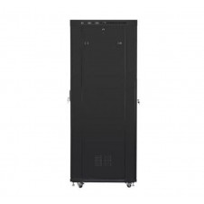 LANBERG ARMARIO RACK 19 27U 800X1000 FLAT PACK NEGRO PUERTA PERFORADA CON LCD