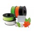 WINKLE FILAMENTO PACK OTOÑO PLA 1KG + LUZ RETROILUMINACIÓN 5 bobinas de 1KG en los colores (verde aline, blanco fantasma, verde 