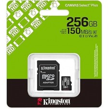 KINGSTON MICRO SD CANVAS SELECT PLUS 256GB SDCS3-256GB CL10 + ADAPT