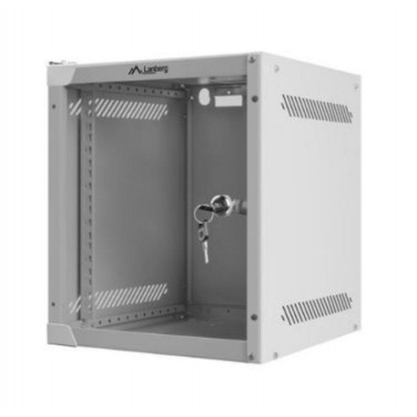 LANBERG ARMARIO RACK 10\" MURAL 6U 280X310 FLAT PACK GRIS PUERTA CRISTAL