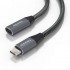 AISENS CABLE ALARGADOR USB-C MACHO - HEMBRA 2M A107-0636 GRIS