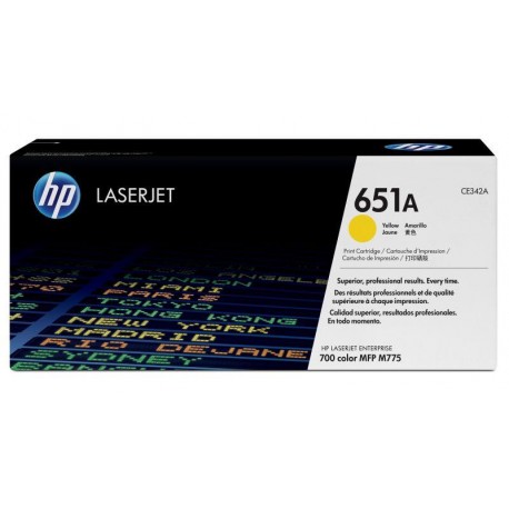 HP TONER CE342A AMARILLO Nº 651A