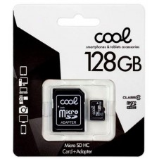 COOL TARJETA MEMORIA MICRO SD CON ADAPTADOR 128GB (CLASE 10)