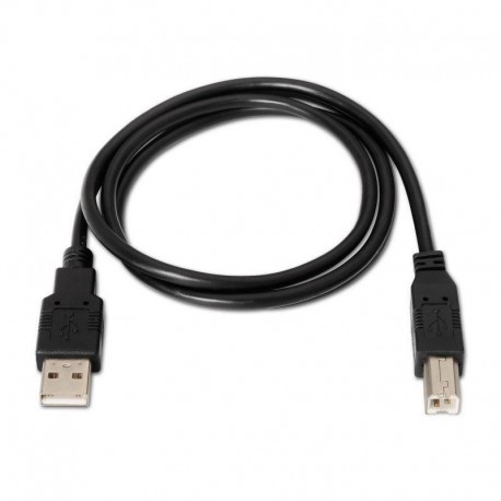 AISENS CABLE USB-A 2.0 A USB-B 2.0 1.8M A101-0006 NEGRO