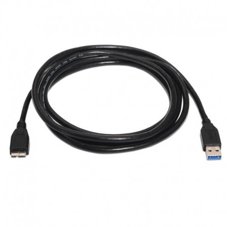 AISENS CABLE USB 3.0 USB MACHO - MICRO USB MACHO 1M A105-0043 NEGRO