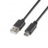 AISENS CABLE USB-C MACHO A USB MACHO 2.0 2M A107-0052 NEGRO