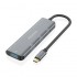 AISENS HUB USB-C A 4 PUERTOS 3 USB / 1 USB-C A109-0762 GRIS