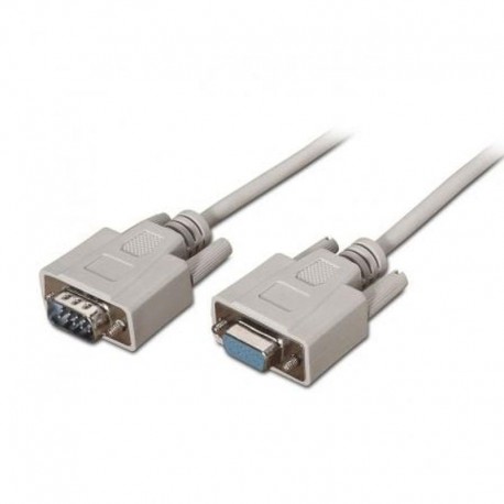 AISENS CABLE RS232 DB9/M-DB9/H 1.8M A112-0065 BEIGE