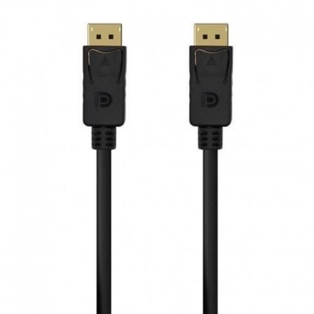 AISENS CABLE DISPLAYPORT 1.2 4K DP MACHO-DP MACHO 50CM NEGRO
