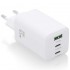 AISENS CARGADOR PARED GAN ASCH-65W3P041-W 2xUSB-C 1xUSB 65W BLANCO